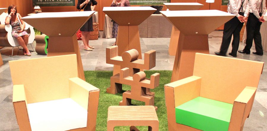 Mobiliers en carton - Event Coop Ecomondo